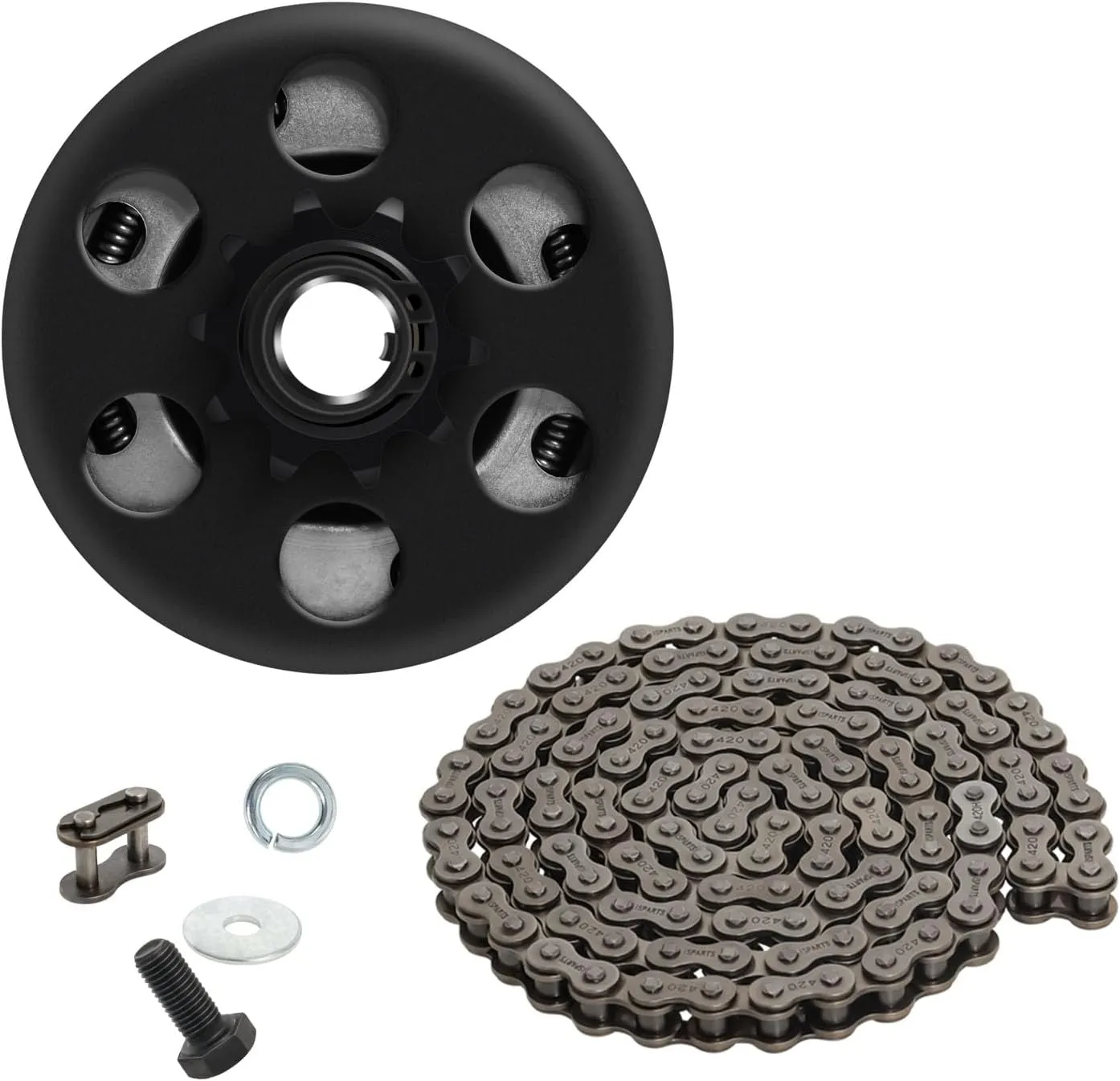 Go Kart Clutch 3/4" Bore 10 Tooth Predator 212cc Centrifugal Clutches with #40 41 420 Chain for Mini Bike Fun Kart 2-6.5HP GC GX Engine