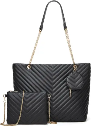 GOIACII Leather Tote Bag for Women - Shoulder Bag with Top Handle