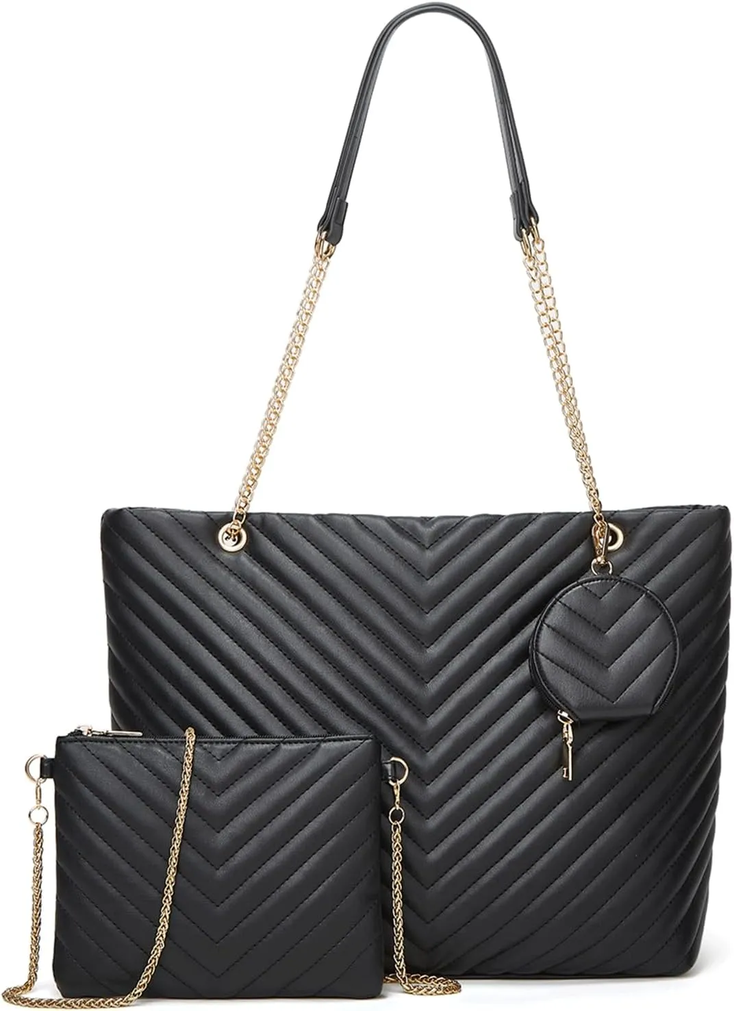 GOIACII Leather Tote Bag for Women - Shoulder Bag with Top Handle