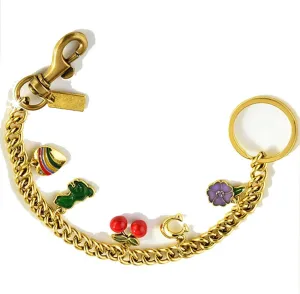 Gold Keychain Bag Charms For Handbags,Purse Charms For Handbags,Bag Charm For Tote Bags,Purse Chain Charm