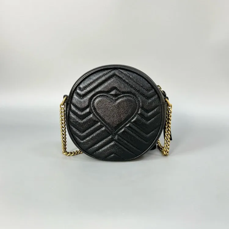 Gucci Marmont Black Round Bag