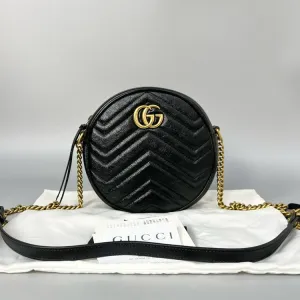 Gucci Marmont Black Round Bag