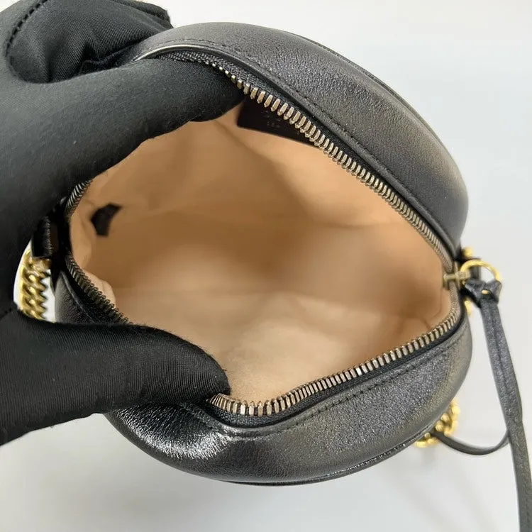 Gucci Marmont Black Round Bag