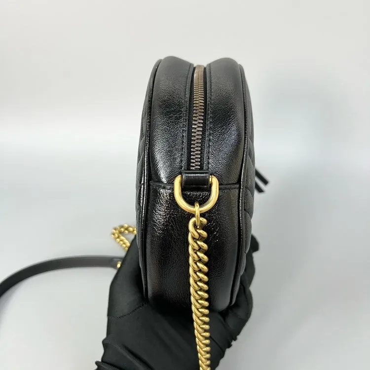 Gucci Marmont Black Round Bag