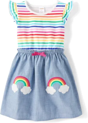 Gymboree Girls' and Toddler Embroidered Short Sleeve Dress