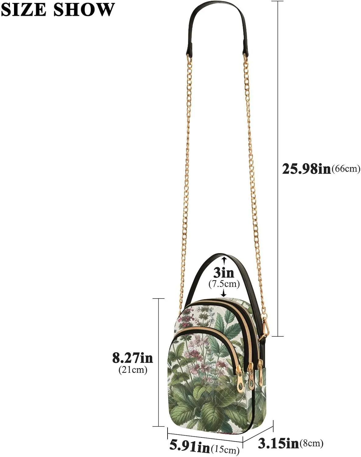 Hand Drawn Pizza Women's Crossbody Sling Handbags, Zipper Shoulder Bag, Fall Crossbody Purse