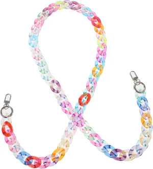 HAPINARY Crylic Handbag Chain Clip on Handbag Chain Handbags Extender Chain DIY Handbag Strap 1.2m Wide Range of Applications