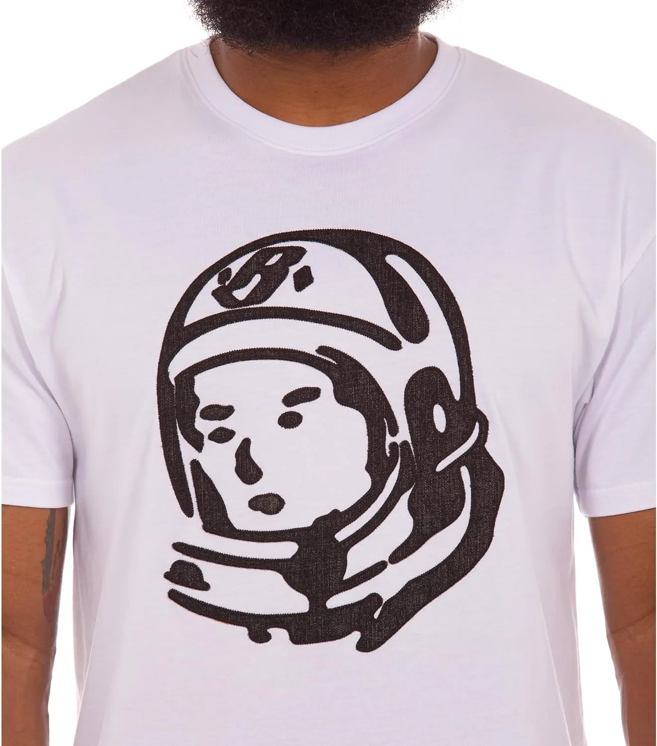 Helmet Tee with Denim Detail