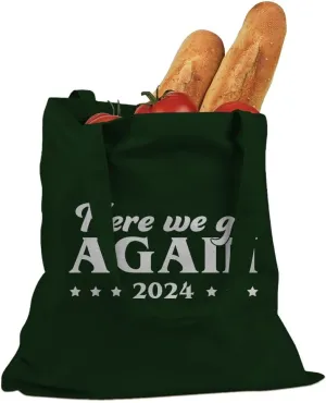 Here we go Again Election 2024 Cotton Canvas Tote Bag