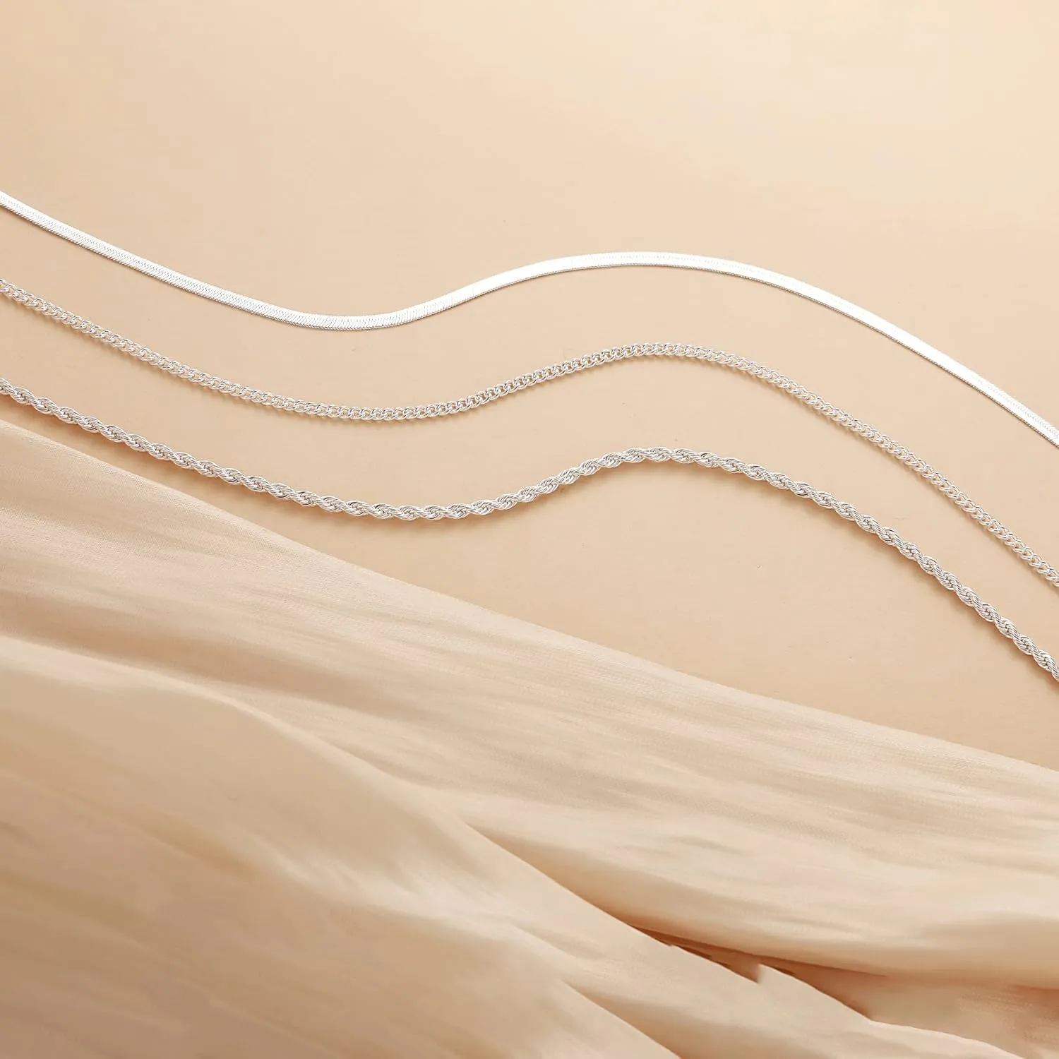 Herringbone Necklace for Women,Dainty Gold Necklace,14k Gold Plated Snake,Gold Chain Choker Necklaces,Simple Gold Layered Necklaces,Gold Jewelry Gift for Women