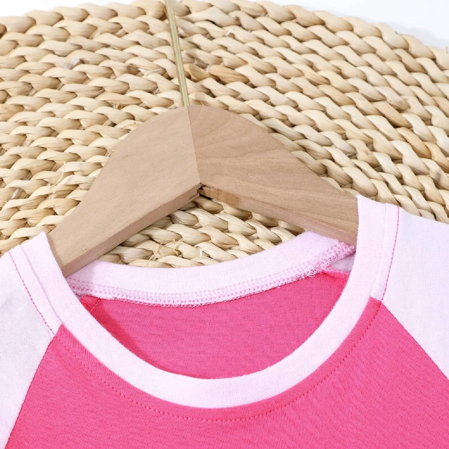 HILEELANG Toddler Girl Short Sleeve Easter Dress Cotton Casual Jersey Shirt Playwear Applique Dress