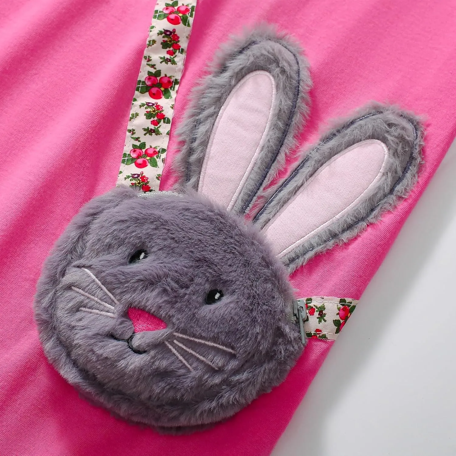 HILEELANG Toddler Girl Short Sleeve Easter Dress Cotton Casual Jersey Shirt Playwear Applique Dress