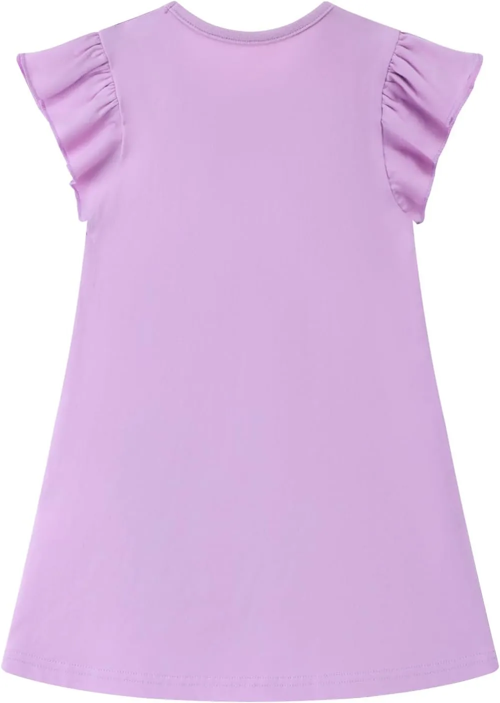 HILEELANG Toddler Girl Short Sleeve Easter Dress Cotton Casual Jersey Shirt Playwear Applique Dress