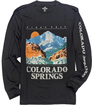 Hollister California Men's 100% Cotton Long Sleeve Relaxed Fit Graphic T-Shirt (Single/Pack) HOM-7R