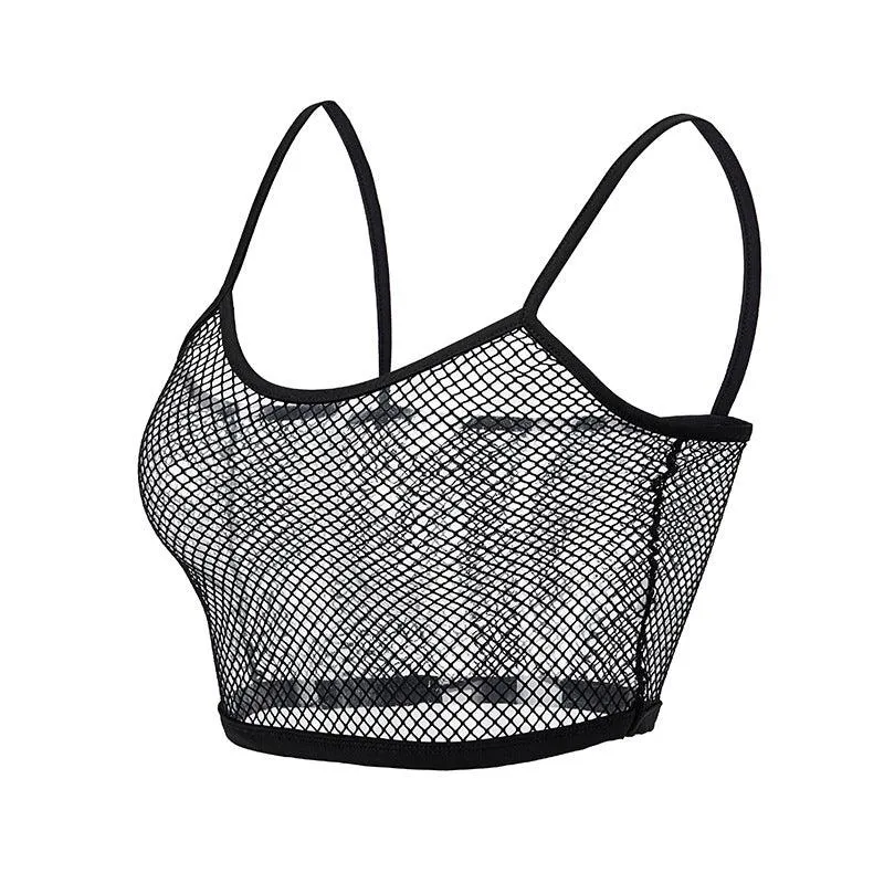 Hollowed-out sports vest