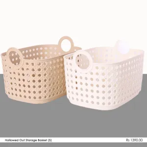 Hollowed Out Storage Basket (S)