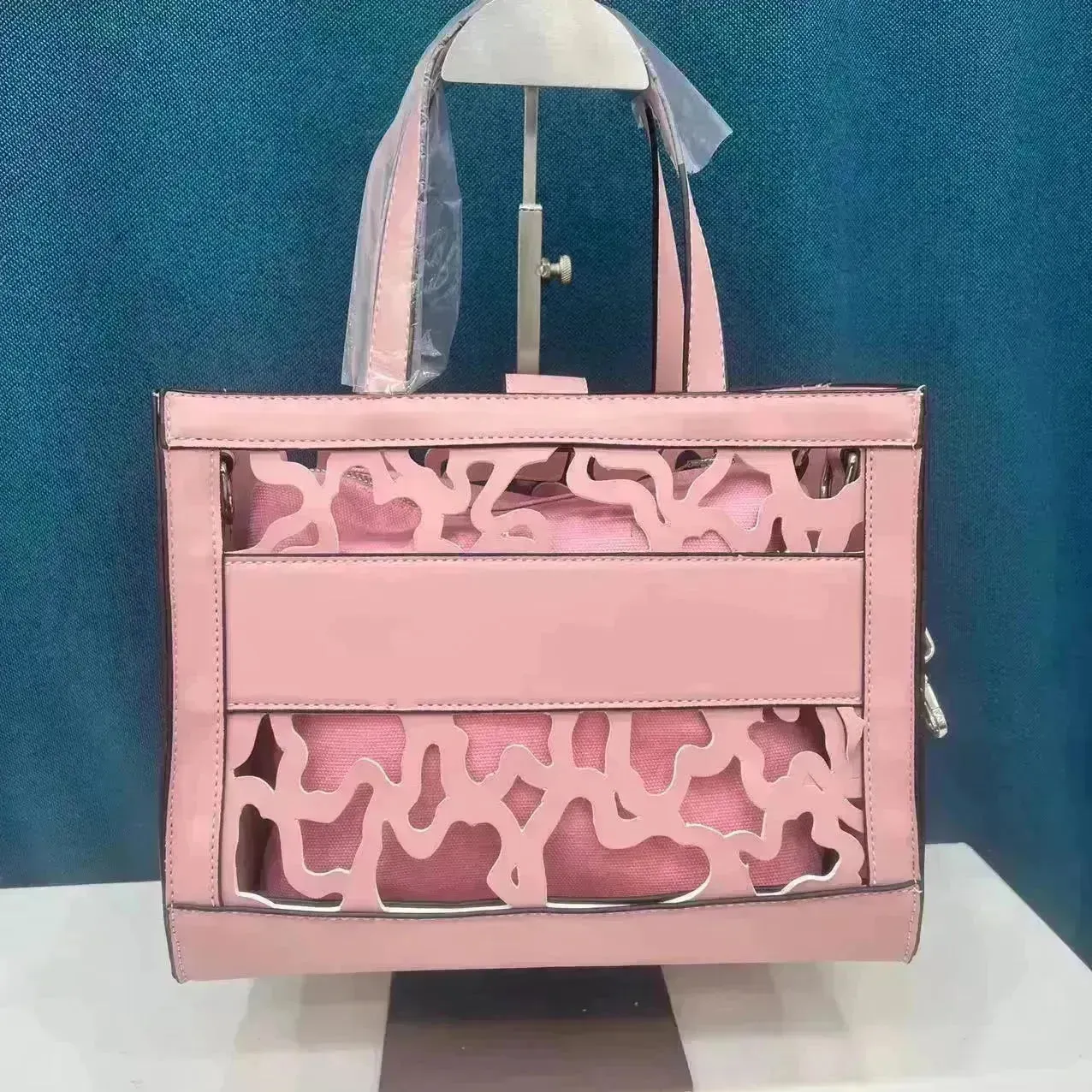 Hollowed-Out Tous Tote Bag