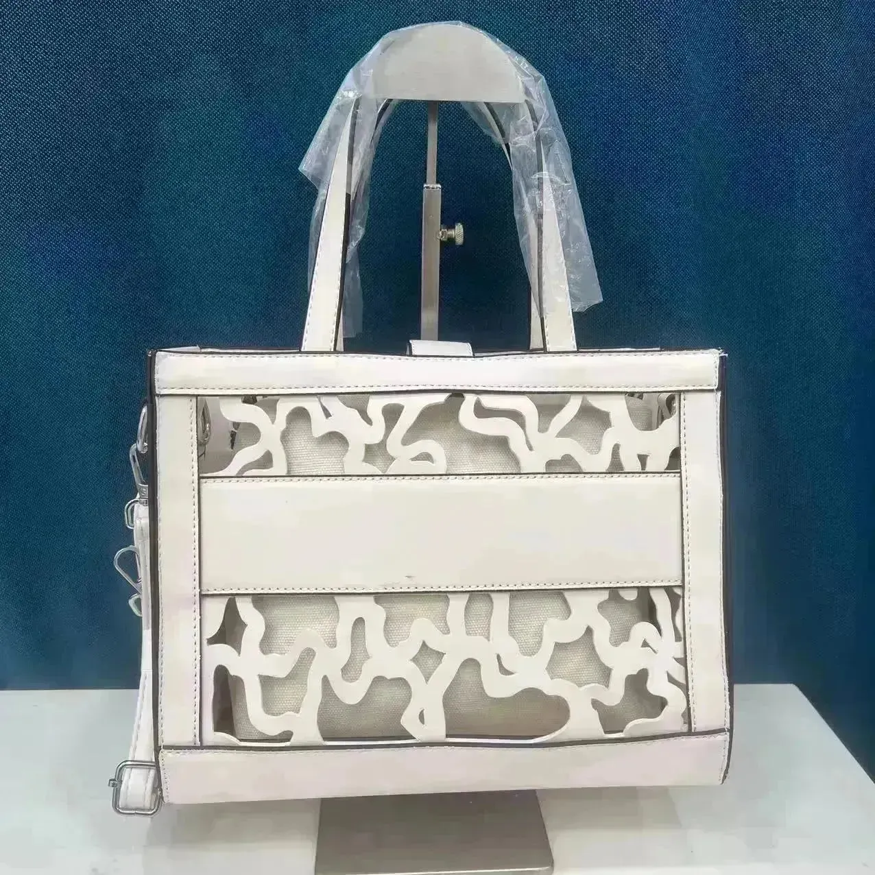 Hollowed-Out Tous Tote Bag