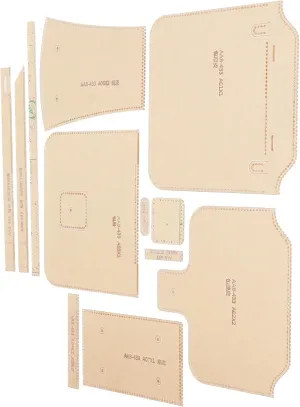 Home Crafts 12Pcs Fit for Clear Acrylic Shoulder Bag Pattern Template Handbag Pattern Stencil Template for Leather Hand Craft D IY Tool Handmade