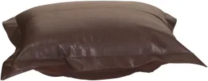 Howard Elliott Square Puff Ottoman Cushion Pillow Replacement Cover Exclusively Made for Howard Elliott Patio Puff Ottoman Furnitures, 100% Polyurethane Fabric Cover, Avanti Pecan
