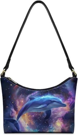 HUGS IDEA Shoulder Bag for Women Small Clutch Purse Mini Handbags PU Leather Underarm Bag