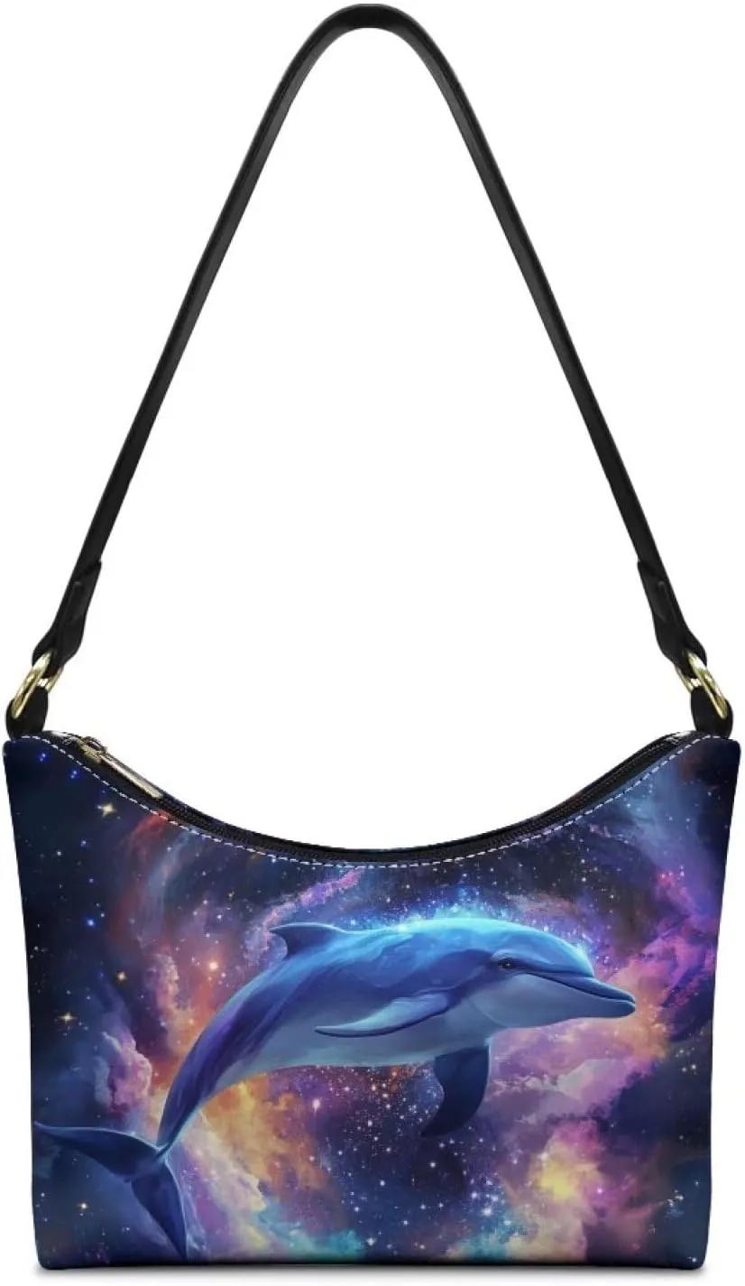 HUGS IDEA Shoulder Bag for Women Small Clutch Purse Mini Handbags PU Leather Underarm Bag