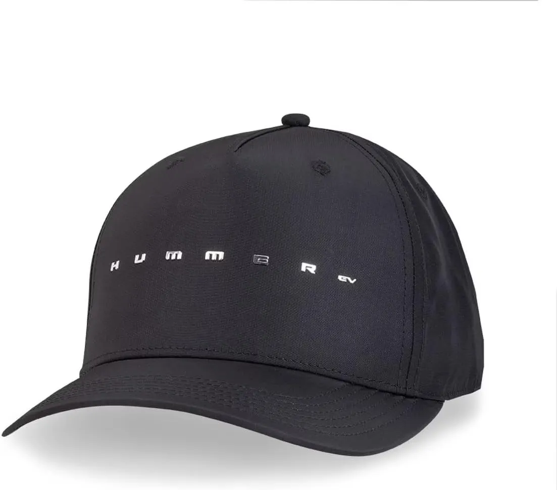 Hummer EV Liquid Metal Performance Hat - Structured Adjustable Cap - Officially Licensed by GM Black