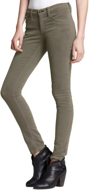 Hybrid & Company Super Comfy Stretch Women 5 Pockets Corduroy Skinny Pants