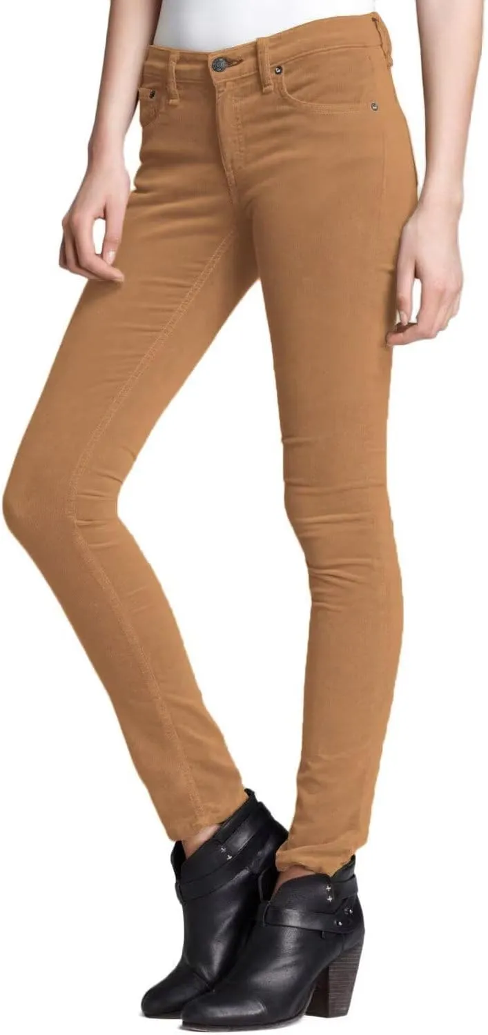 Hybrid & Company Super Comfy Stretch Women 5 Pockets Corduroy Skinny Pants