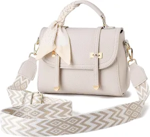 I IHAYNER Crossbody Bags for Women Soft Leather Purses Top Handle Handbags for Travel Designer Shoulder Bags with Wide Strap