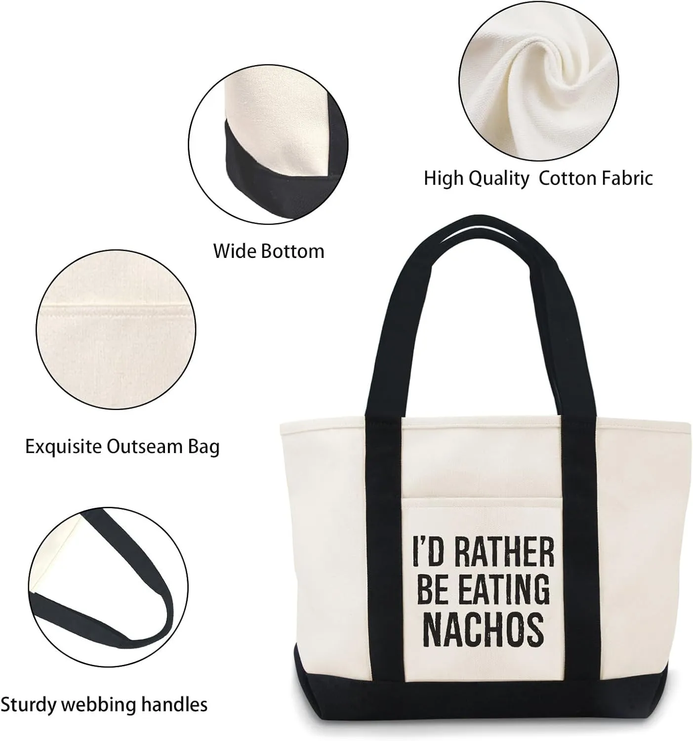 I'd Rather Be Canvas Tote Bag Canvas Bag Suitable For Advertising,Promotion, Gift, Activity