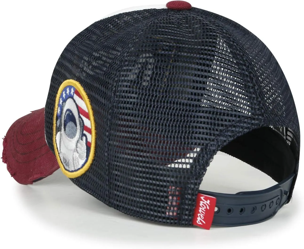 ililily Premium NASA Worm Logo Embroidery Structured Baseball Cap