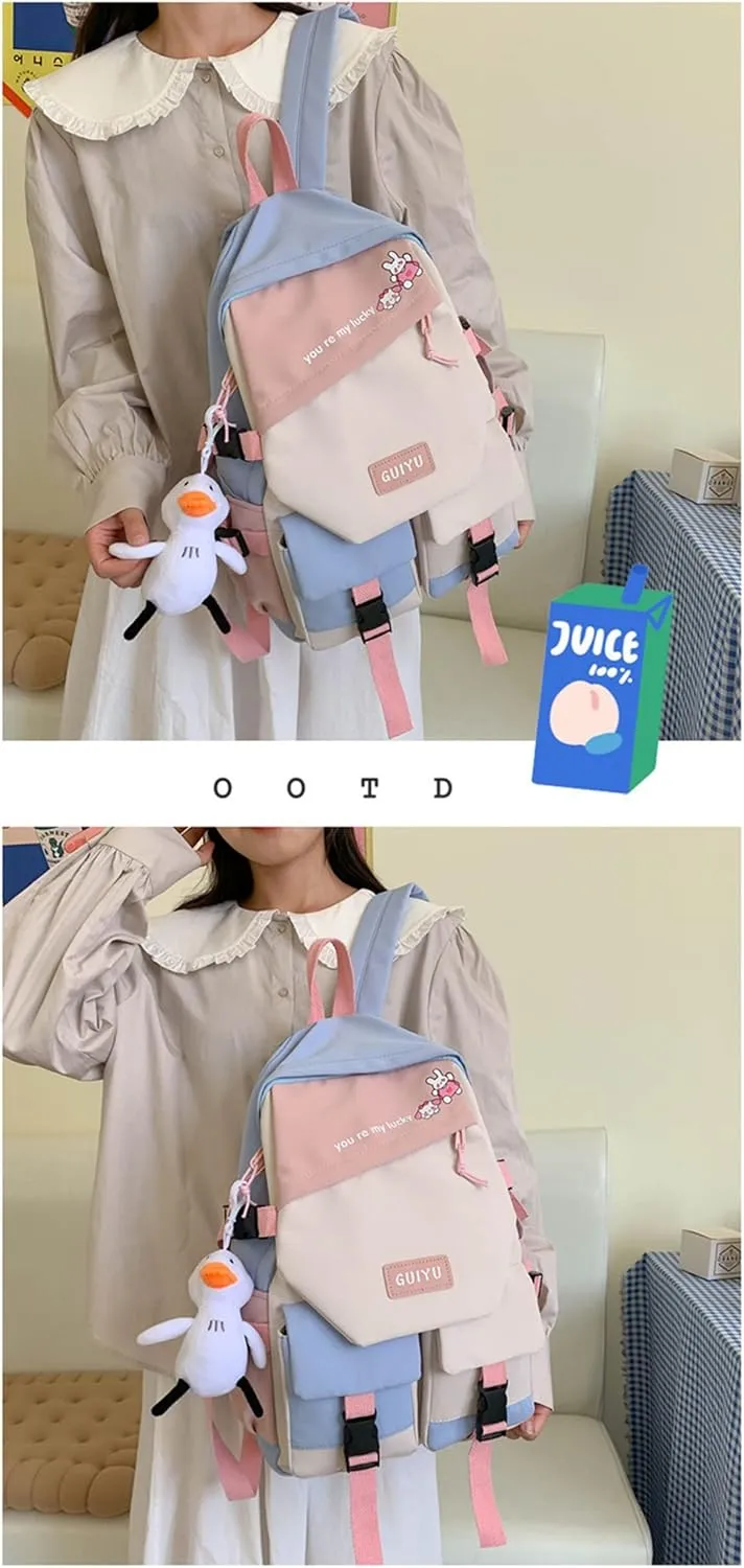 ISaikoy Anime Future Diary Backpack Students Bookbag Shoulder School Bag Daypack Laptop Bag 4
