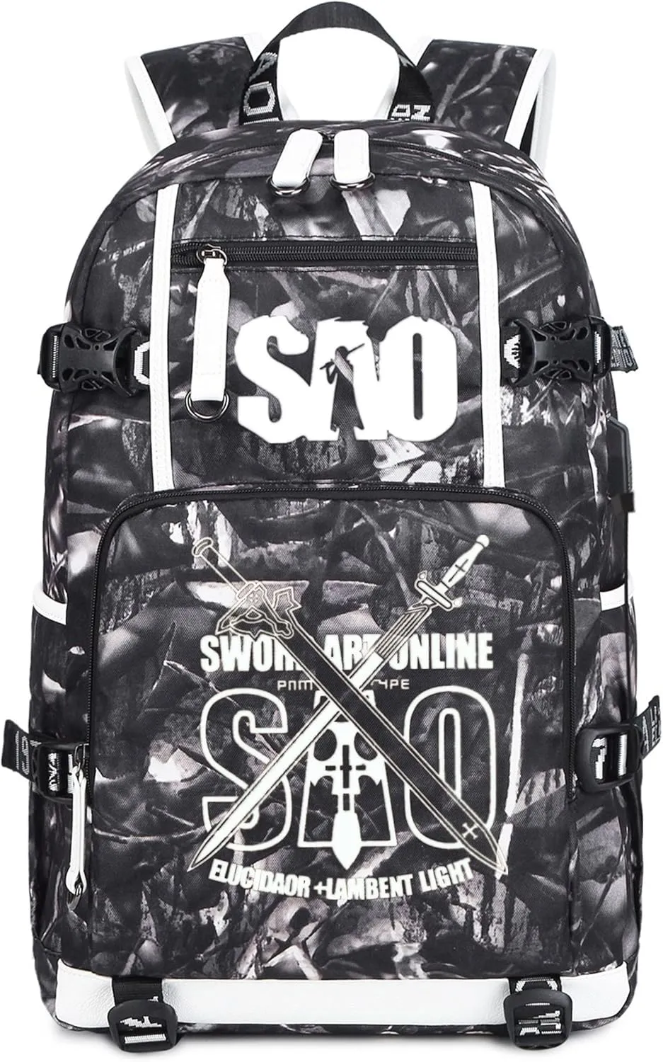 ISaikoy Anime Sword Art Online Backpack Bookbag Daypack School Bag Laptop Shoulder Bag N12