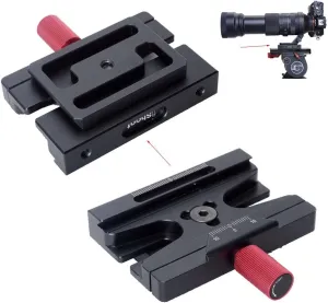 iShoot Arca-Swiss/RRS & Manfrotto 200PL/410PL to Sachtler 6T/8T/10T/DV8/DV10 Quick Release Plate Converter Adapter, Black, Compatible with Camera, None Mount, Adapter
