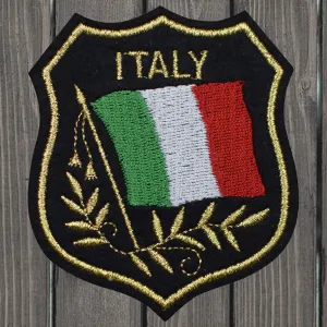 Italy Embroidered Patch — Iron On