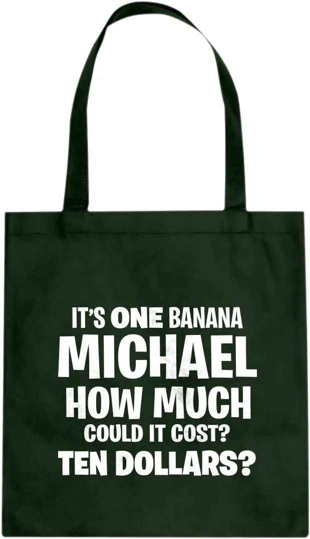 Its ONE BANANA Michael Cotton Canvas Tote Bag
