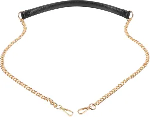 IWOWHERO Exquisite Chain Crossbody Bag Purse Strap Bag Chain for Women Fashionable Accessory Bag Decoration Alloy Leather Interchangeable Straps