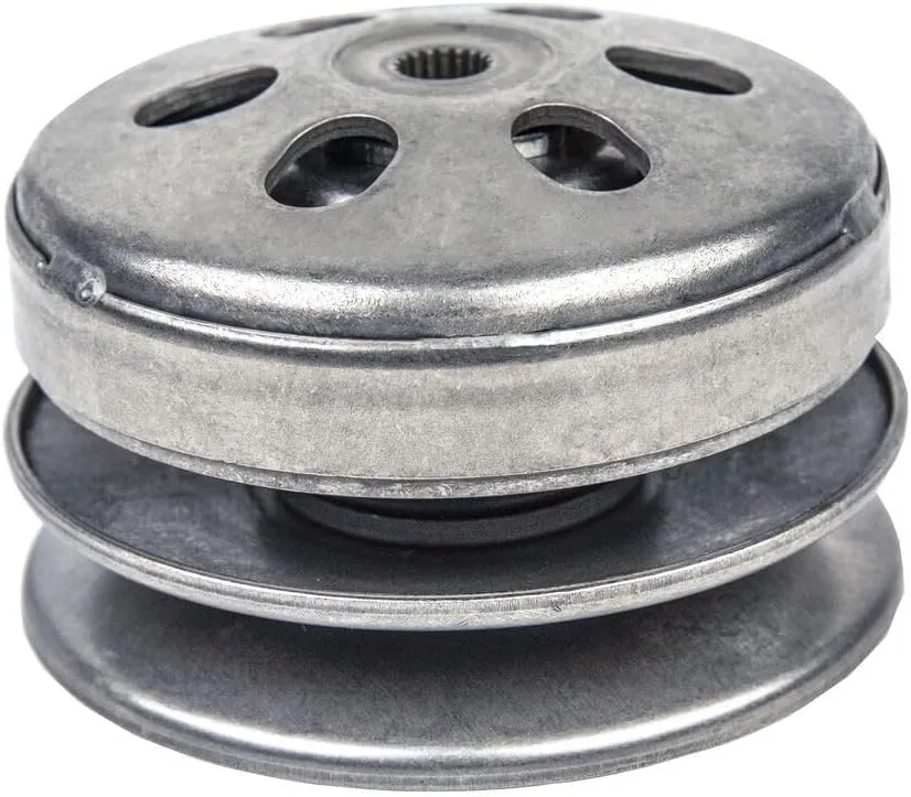 Jeremywell Rear Clutch Assembly with Driver Pulley & Clutch Bell for GY6 125cc & 150cc GY6 Scooters, ATV's & Go Karts