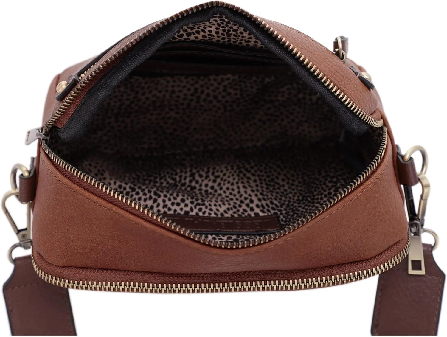 JESSIE & JAMES Small Concealed Carry Camera Crossbody Purse with Wide Shoulder Strap