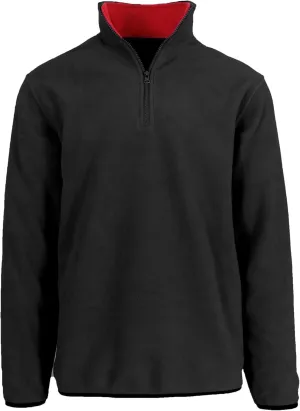 JH DESIGN GROUP Men’s Quarter Zip Thermal Fleece Pullover Long Sleeve Sweatshirt Mid Weight Sweater in 6 Colors