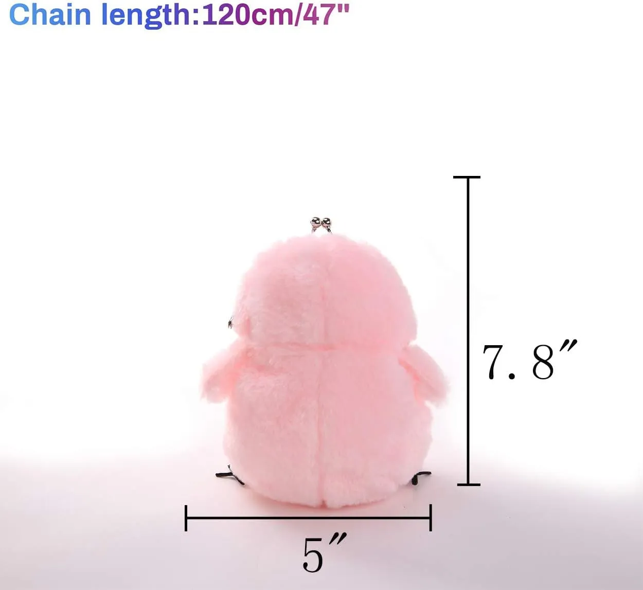 JHVYF Women Cute Plush Crossbody Bag Chic Small Shoulder Purse Cell Phone Wallet For Girls