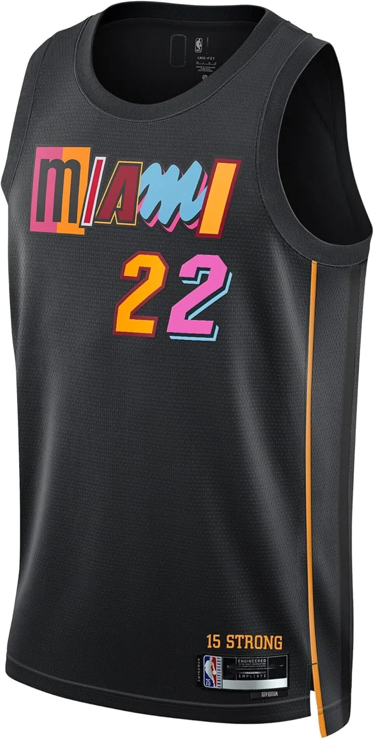 Jimmy Butler Miami Heat Black #22 Youth 8-20 75th Anniversary Alternate Edition Swingman Player Jersey