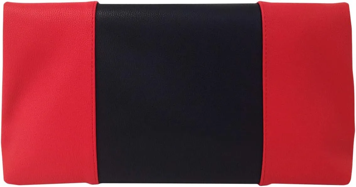 JNB Color Block Fold Over Clutch