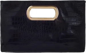 JNB Cork Top Handle Clutch