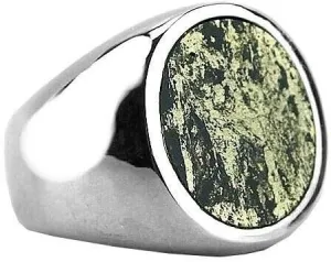 John Hardy Apache Gold Classic Chain Signet Ring Size 9 Sterling Silver 57R