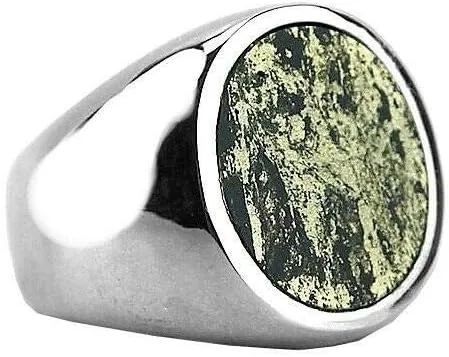 John Hardy Apache Gold Classic Chain Signet Ring Size 9 Sterling Silver 57R
