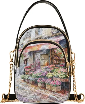 Joisal Hot Dog Cartoon Quilted Crossbody Bags for Women, Small Shoulder Purse Triple Zip Summer Handbags