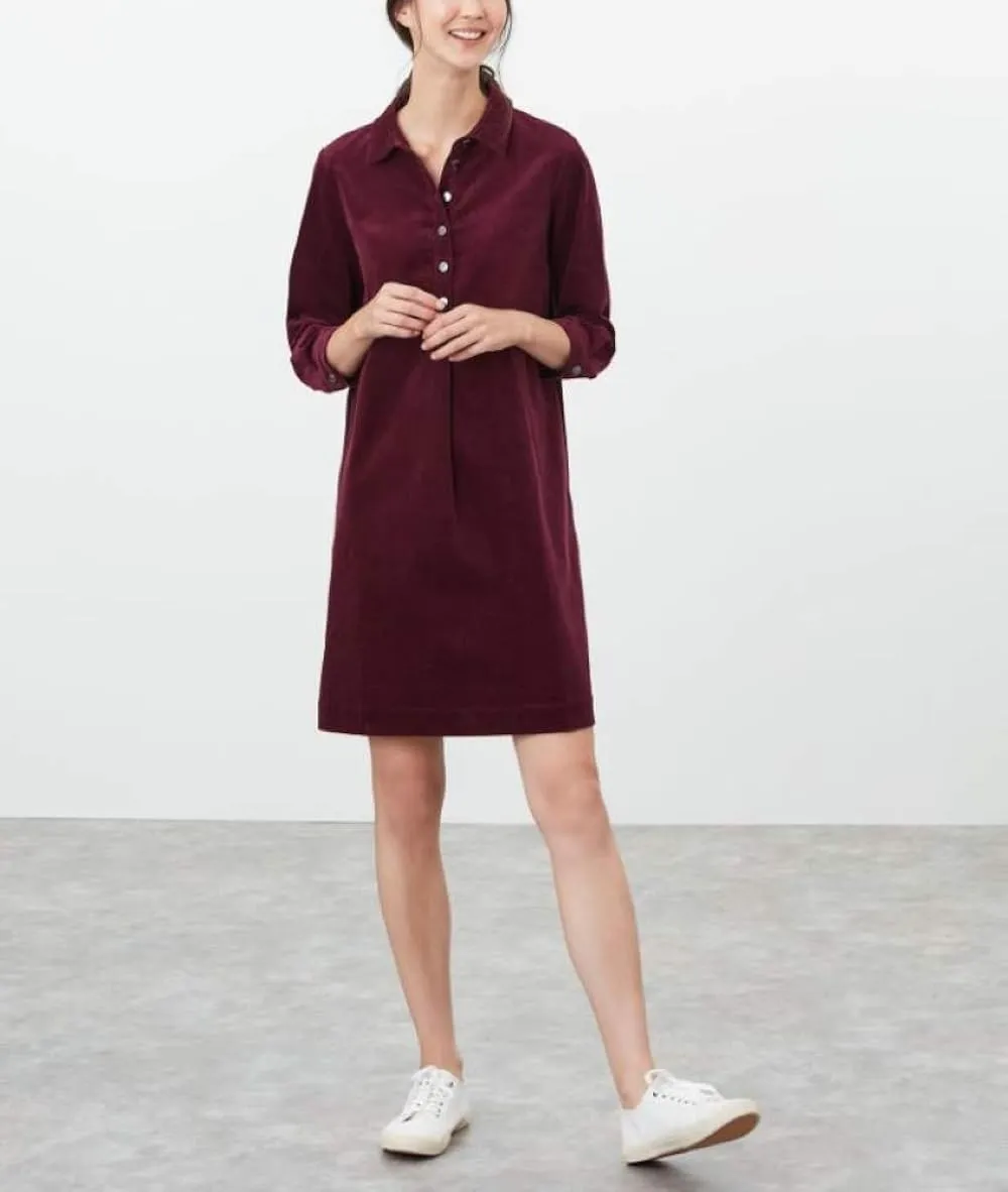 Joules Women's Stella Pop Over Corduroy Dress