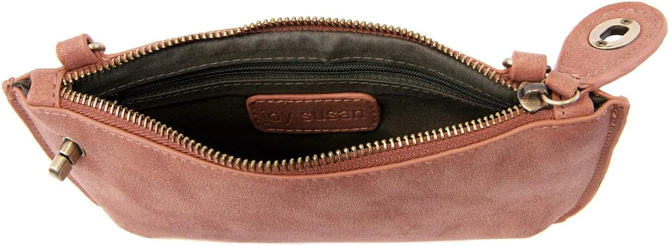 Joy Susan Crossbody-Wristlet Clutch Purse: Lux